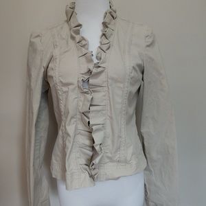 Ruffle Blazer